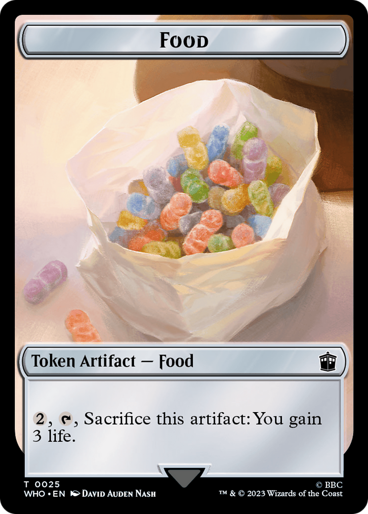 Alien // Food (0025) Double-Sided Token (2 // 25) [Universes Beyond: Doctor Who]