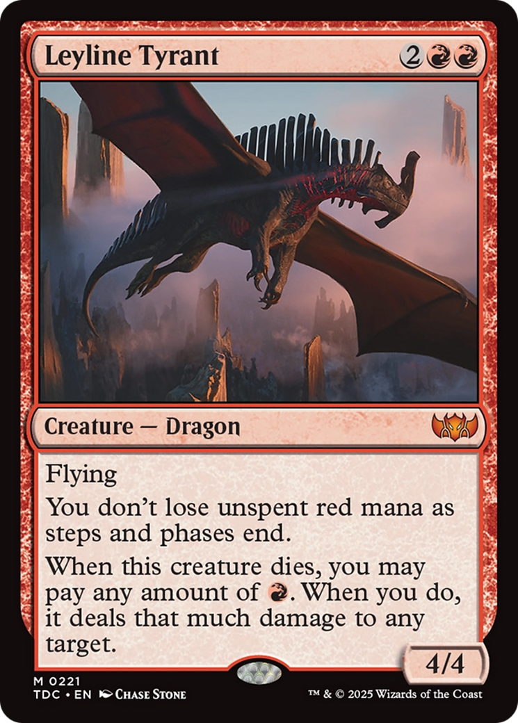 Leyline Tyrant (221) [Commander: Tarkir: Dragonstorm]