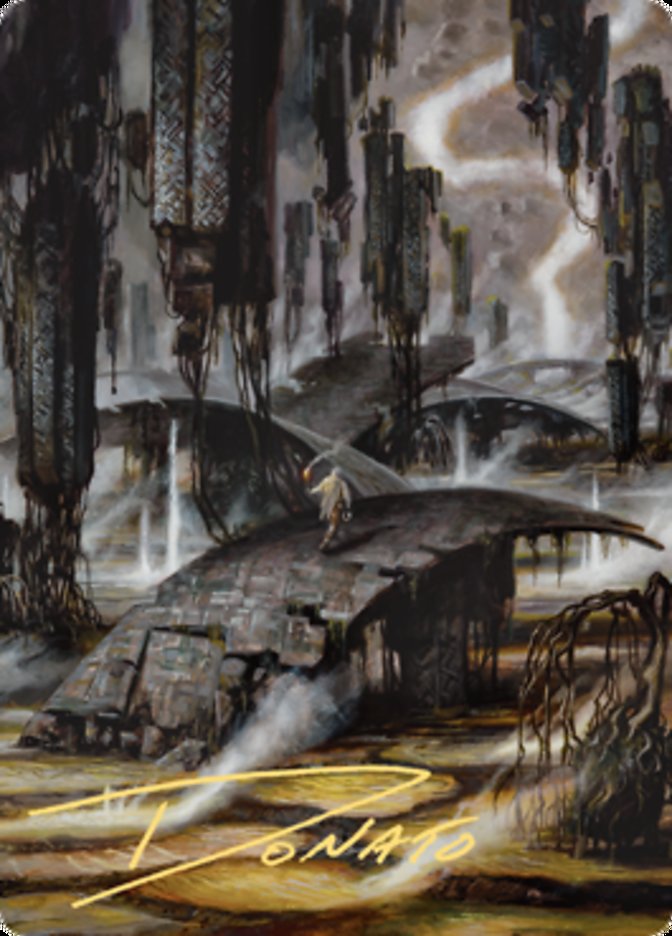 Grimclimb Pathway Art Card (Gold-Stamped Signature) (24) [Art Series: Zendikar Rising]