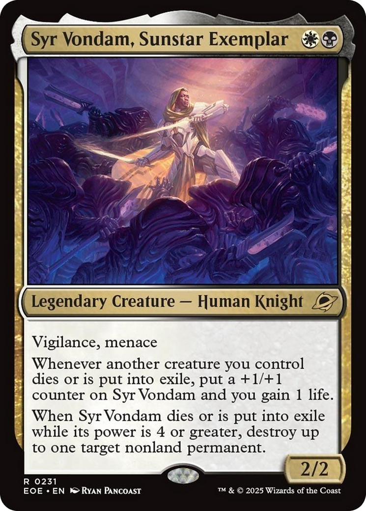 Syr Vondam, Sunstar Exemplar (231) [Edge of Eternities]