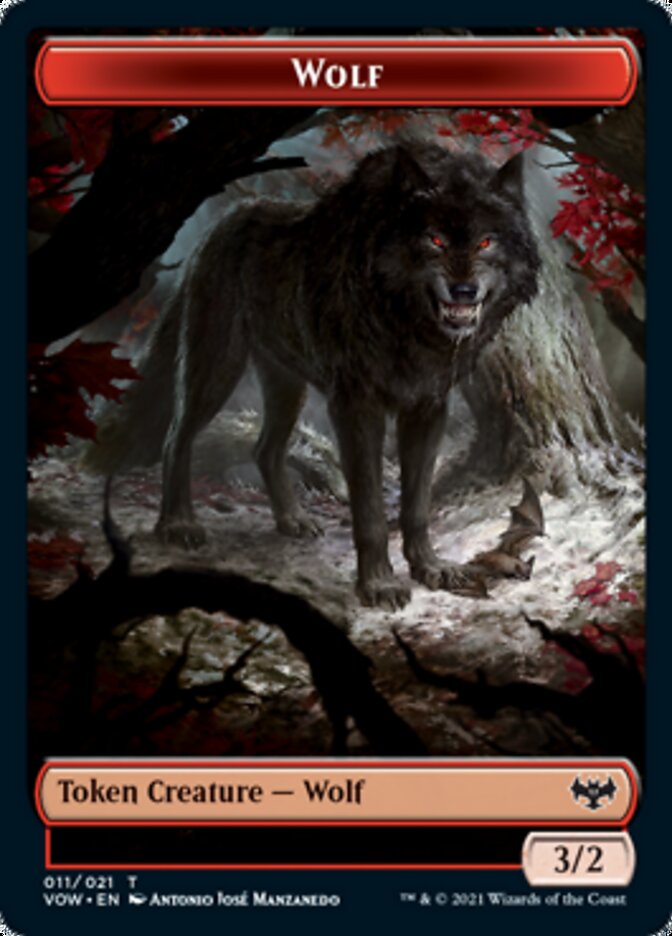 Wolf Token (011) (11) [Innistrad: Crimson Vow]