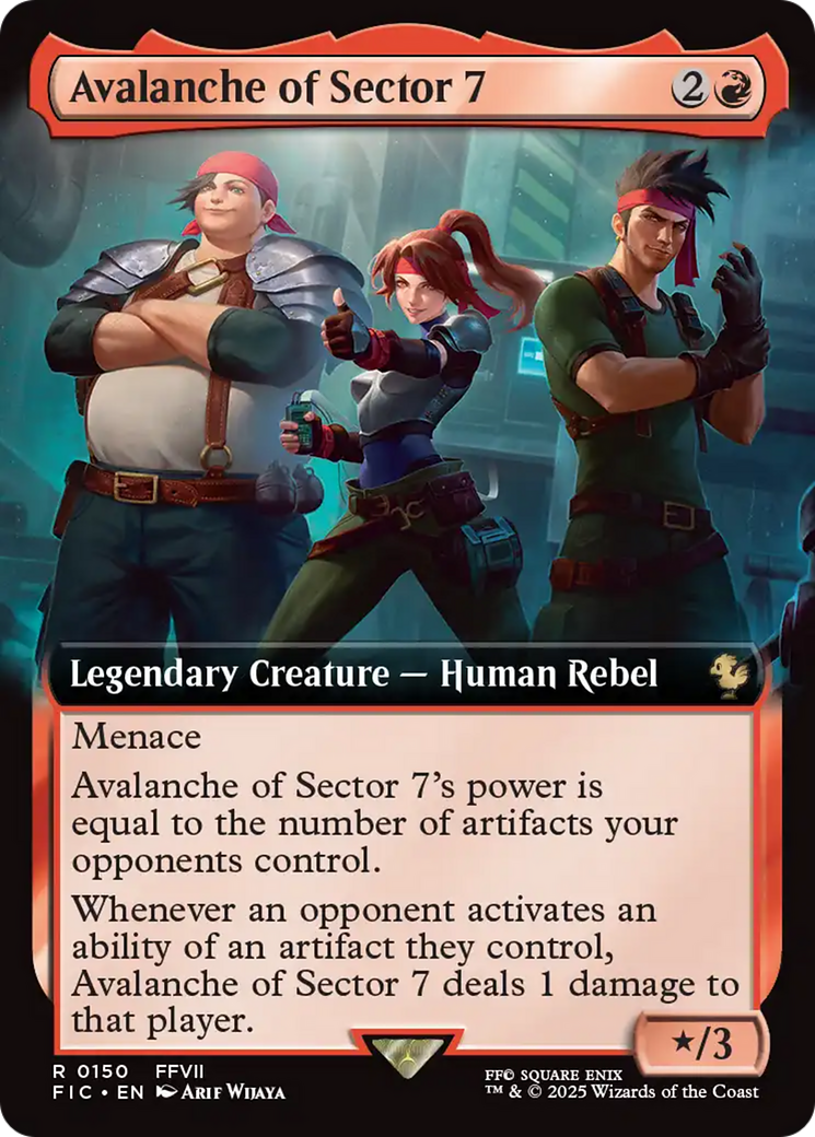Avalanche of Sector 7 (Extended Art) (150) [Commander: FINAL FANTASY]