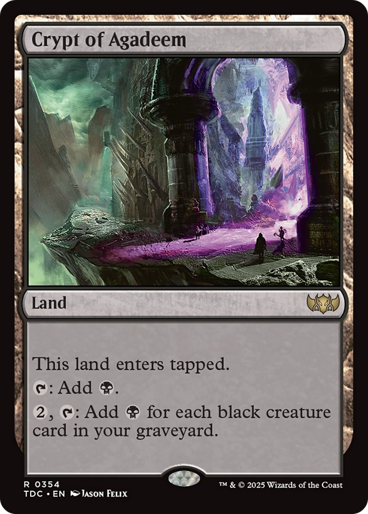 Crypt of Agadeem (354) [Commander: Tarkir: Dragonstorm]