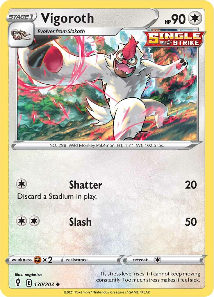 Vigoroth (130/203) [SWSH07: Evolving Skies]