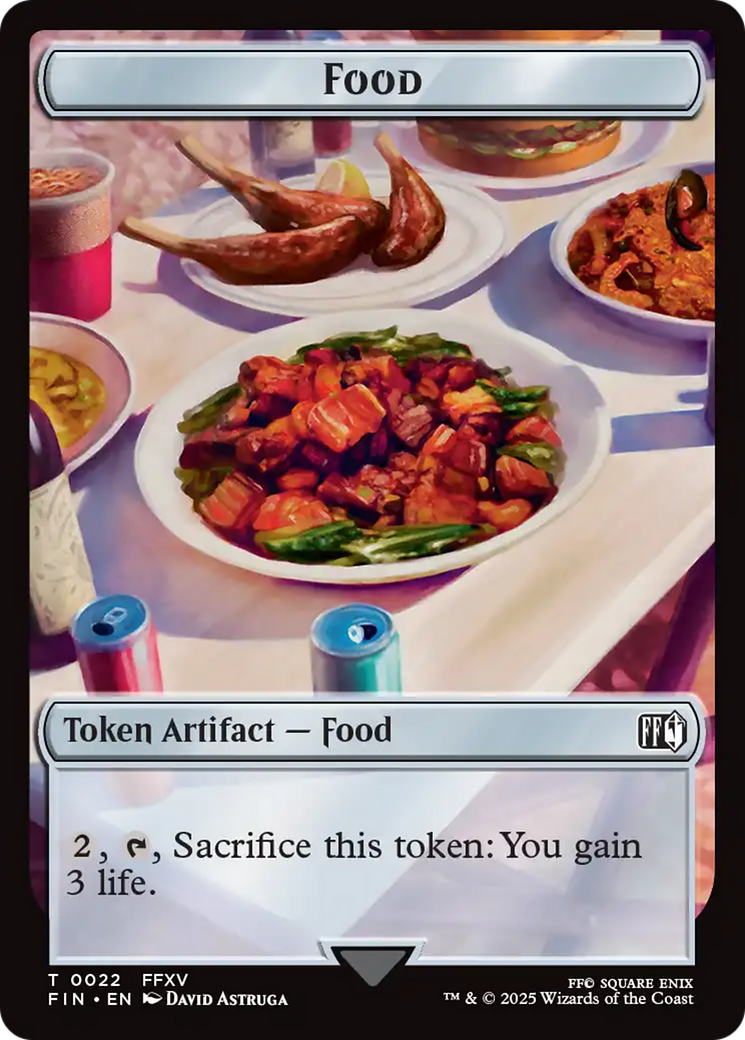 Hero (0004) // Food Double-Sided Token (4 // 22) [FINAL FANTASY]