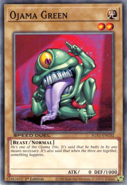 Ojama Green (SGX1-ENC02) [Speed Duel GX: Duel Academy Box]