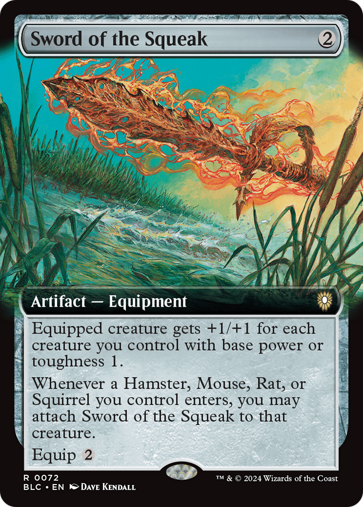 Sword of the Squeak (Extended Art) (72) [Commander: Bloomburrow]