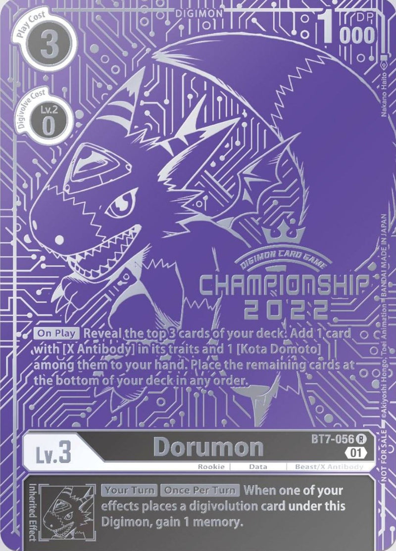Dorumon (2022 Championship Finals Top 16) (BT7-056 R) [Next Adventure]