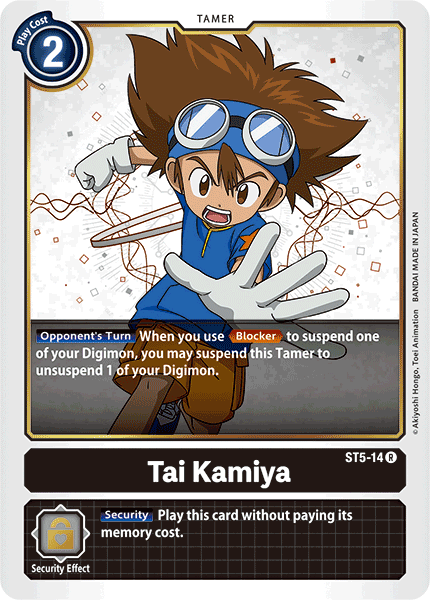 Tai Kamiya (ST5-14 R) [Starter Deck 05: Machine Black]