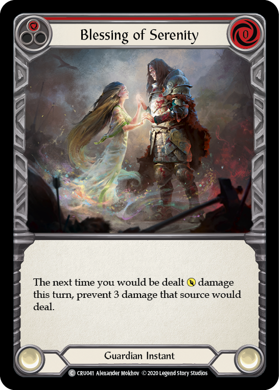 Blessing of Serenity (Red) (CRU041) [Crucible of War]