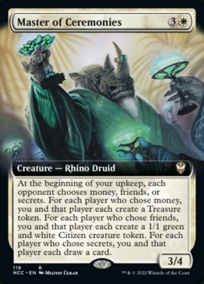 Master of Ceremonies (Extended Art) (119) [Commander: Streets of New Capenna]