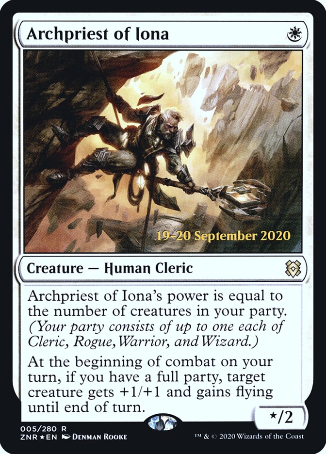 Archpriest of Iona (5) [Prerelease Cards]