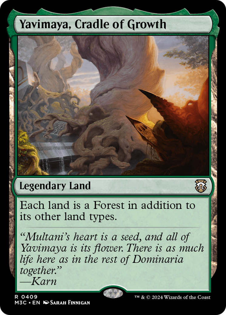 Yavimaya, Cradle of Growth (Ripple Foil) (409) [Commander: Modern Horizons 3]