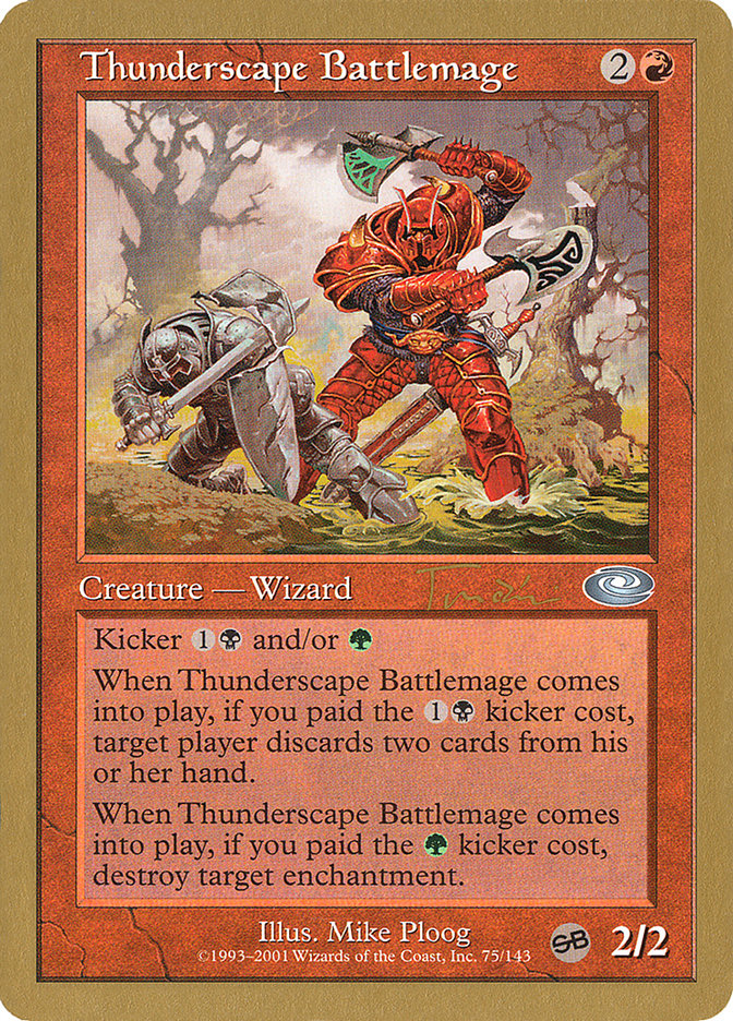 Thunderscape Battlemage - 2001 Jan Tomcani (PLS) [World Championship Decks]