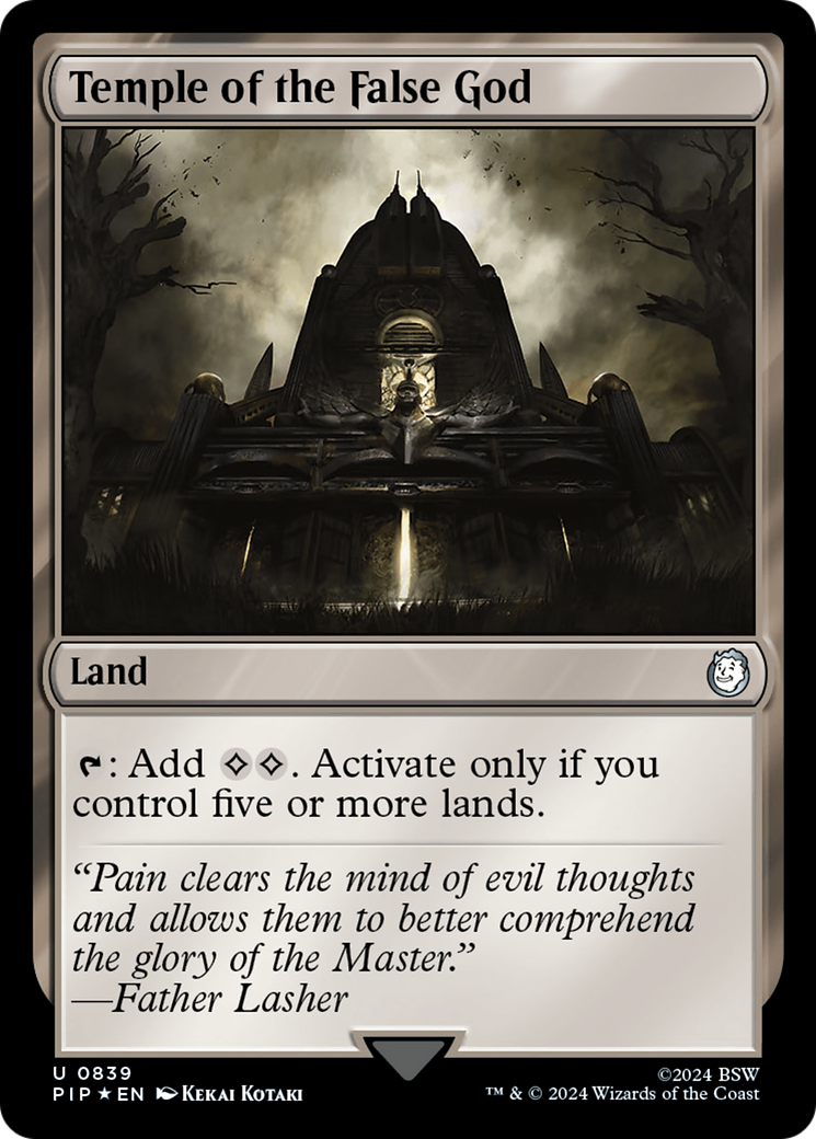 Temple of the False God (Surge Foil) (839) [Universes Beyond: Fallout]