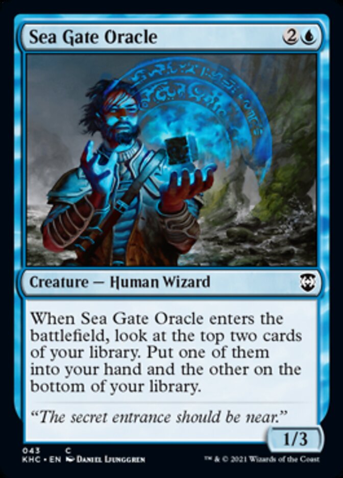 Sea Gate Oracle (43) [Commander: Kaldheim]