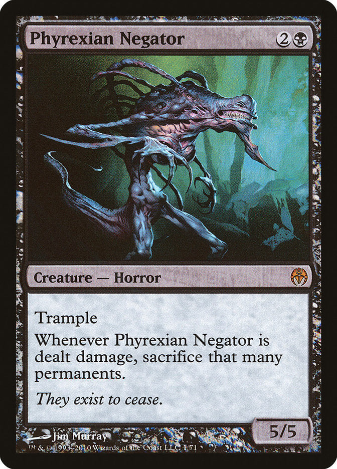 Phyrexian Negator (1) [Duel Decks: Phyrexia vs. the Coalition]