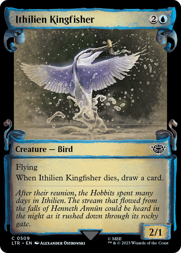 Ithilien Kingfisher (Showcase Scrolls) (509) [Universes Beyond: The Lord of the Rings: Tales of Middle-earth]