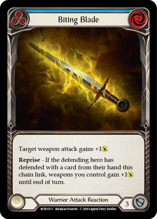 Biting Blade (Blue) (WTR137) [Welcome to Rathe]