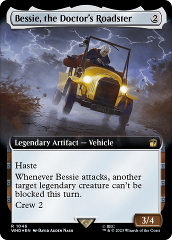 Bessie, the Doctor's Roadster (Extended Art) (Surge Foil) [Doctor Who]