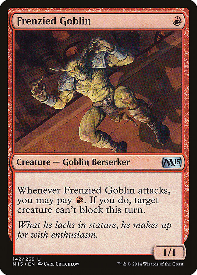 Frenzied Goblin (142) [Magic 2015 (M15)]