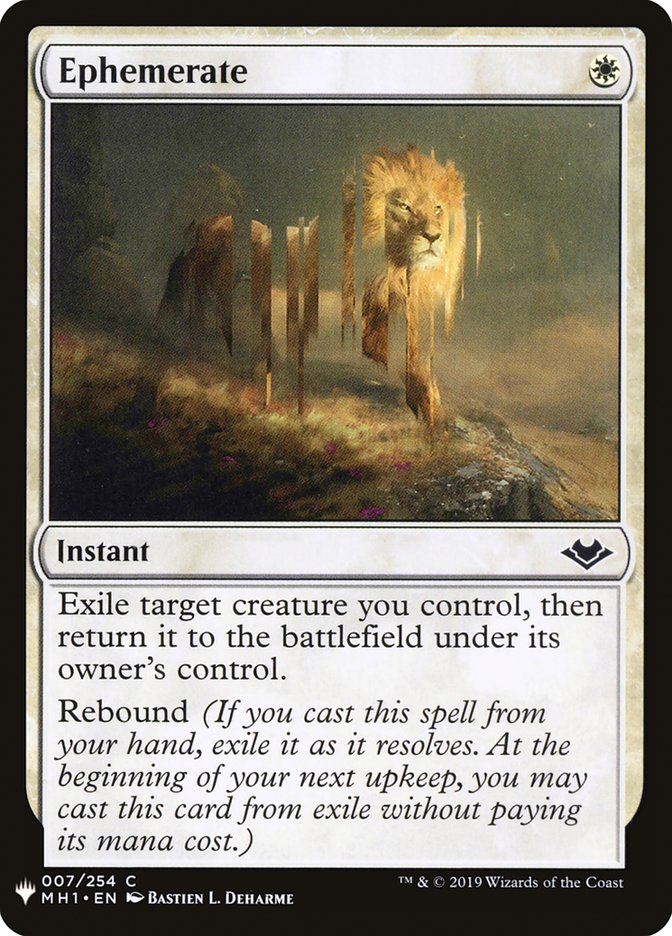 Ephemerate (7) [The List Reprints]