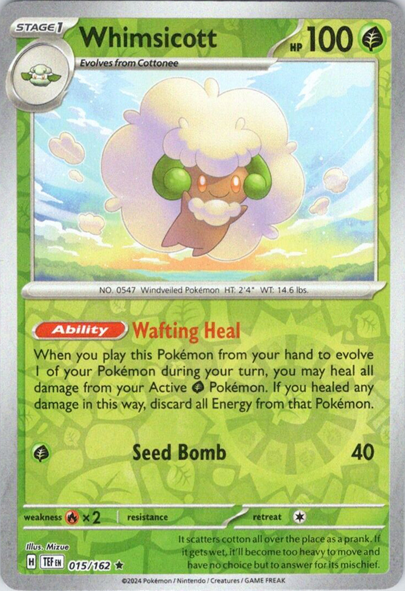 Whimsicott (015/162) [SV05: Temporal Forces]
