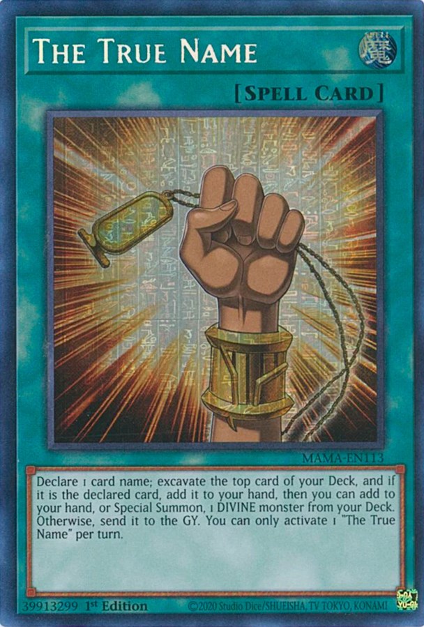 The True Name (Secret Pharaoh's Rare) (MAMA-EN113) [Magnificent Mavens]