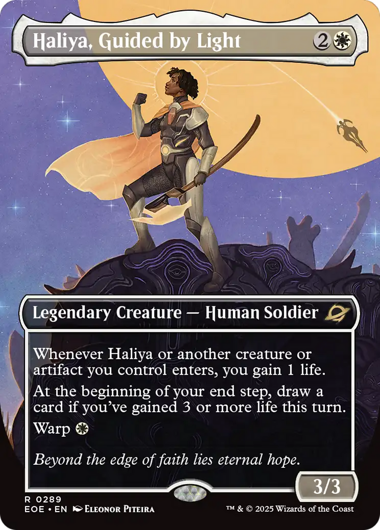 Haliya, Guided by Light (Borderless) (289) [Edge of Eternities]