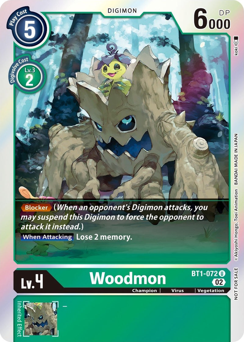 Woodmon (Official Tournament Pack Vol. 6) (BT1-072 U) [Release Special Booster 1.0]