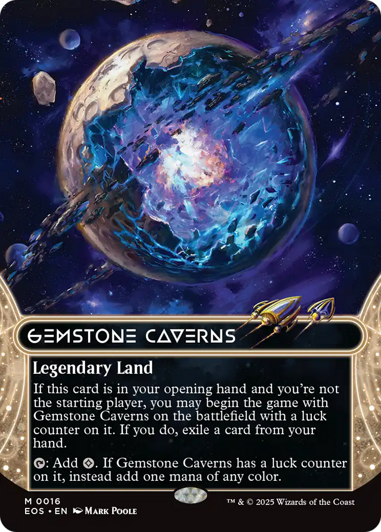 Gemstone Caverns (0016) (Borderless) (16) [Edge of Eternities: Stellar Sights]