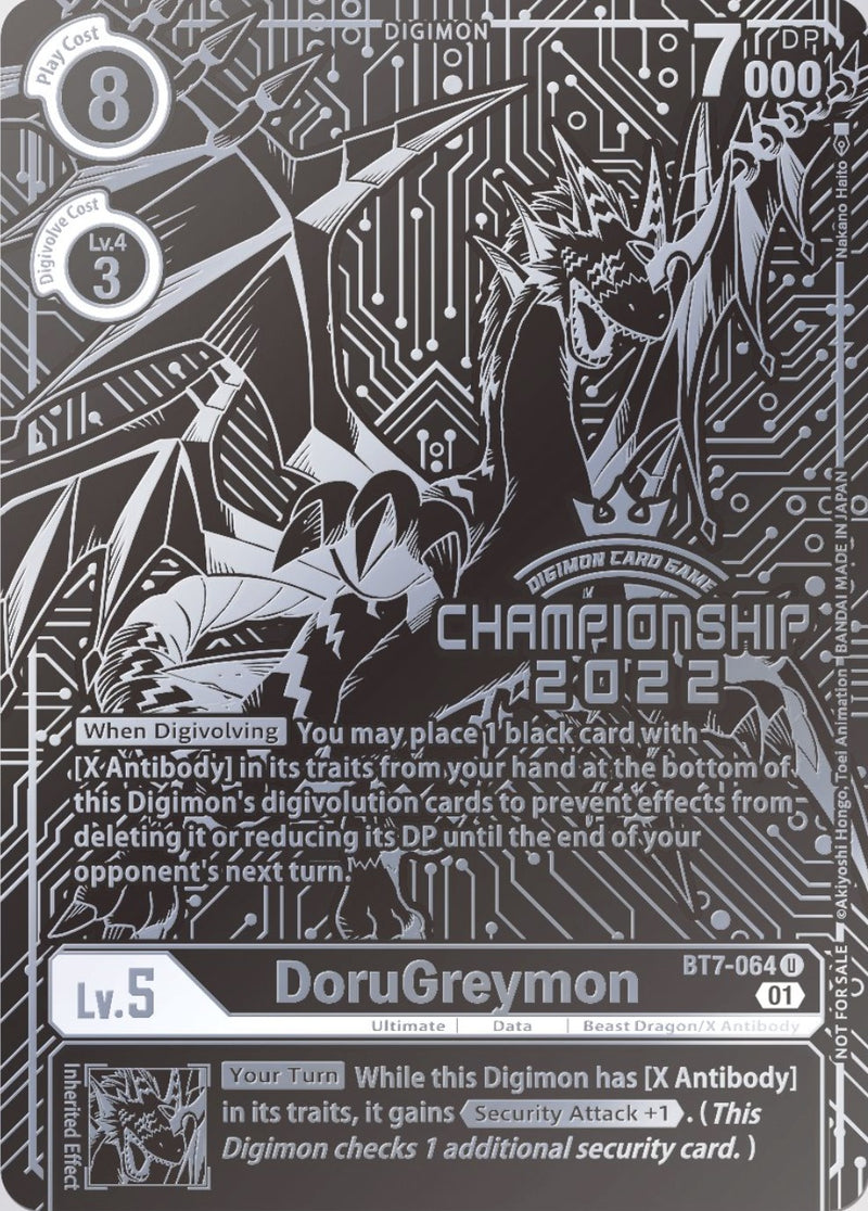 DoruGreymon (2022 Championship Finals 2nd Place) (BT7-064 U) [Next Adventure]