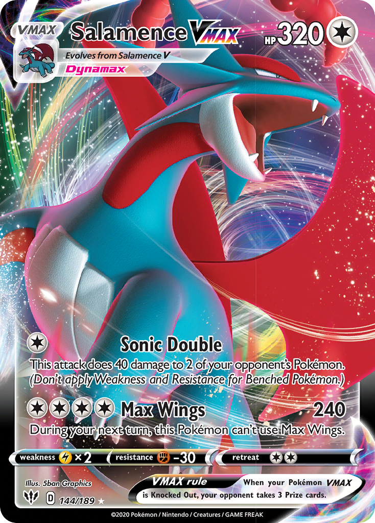 Salamence VMAX (144/189) [SWSH03: Darkness Ablaze]