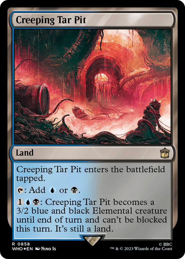 Creeping Tar Pit (Surge Foil) (858) [Universes Beyond: Doctor Who]