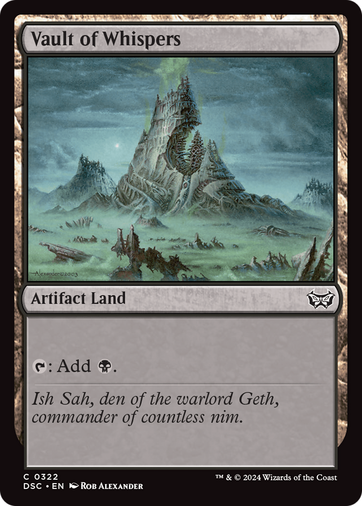 Vault of Whispers (322) [Commander: Duskmourn: House of Horror]