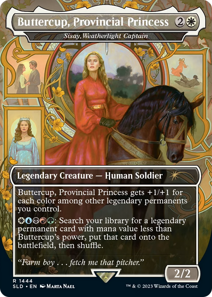 Buttercup, Provincial Princess - Sisay, Weatherlight Captain (1444) [Secret Lair Drop Series]