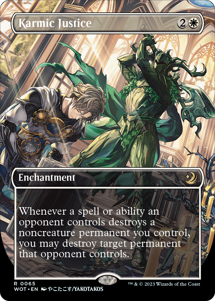 Karmic Justice (Anime Borderless) (65) [Wilds of Eldraine: Enchanting Tales]