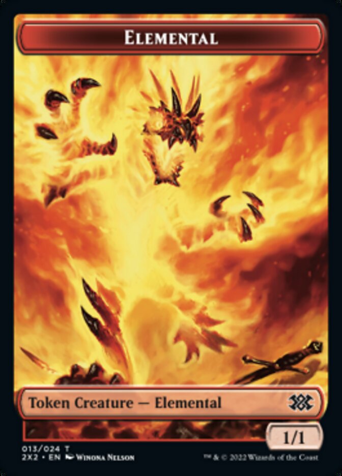 Elemental // Vampire Double-Sided Token (13 // 9) [Double Masters 2022]