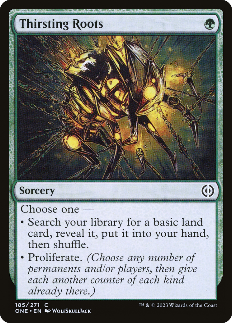 Thirsting Roots (185) [Phyrexia: All Will Be One]