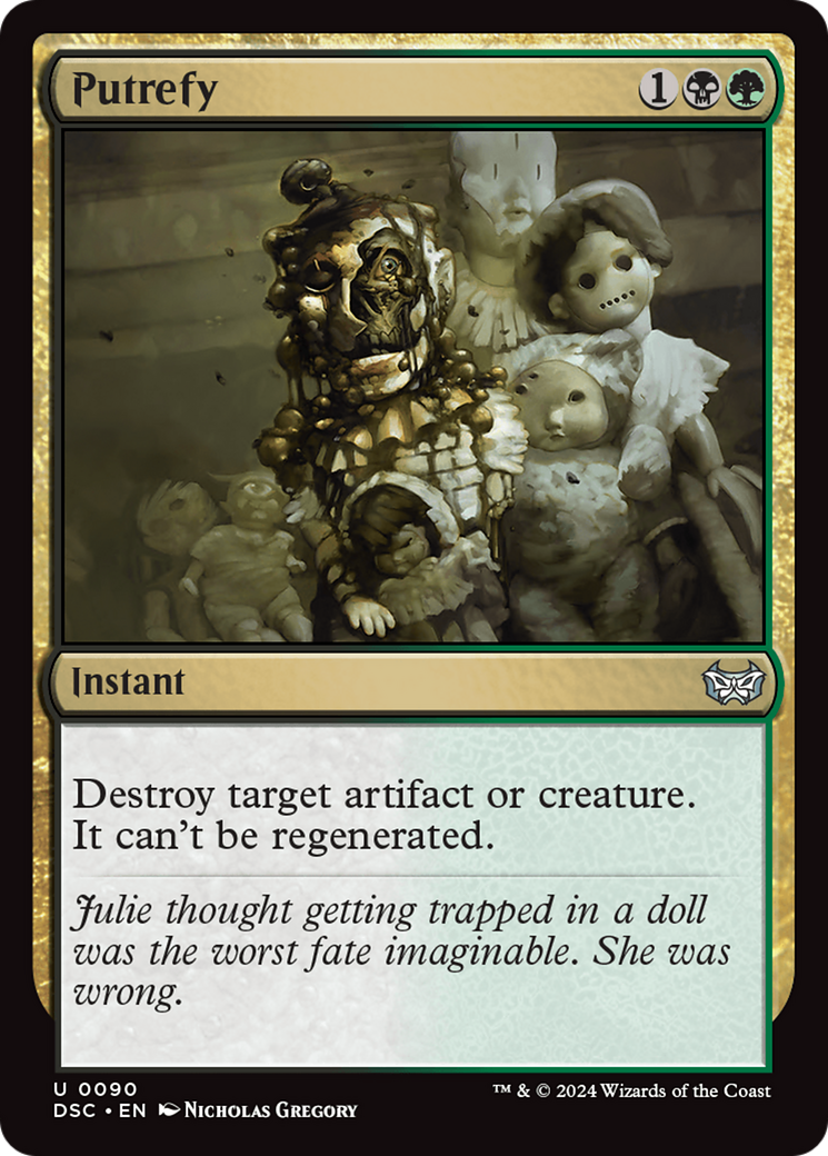 Putrefy (90) [Commander: Duskmourn: House of Horror]