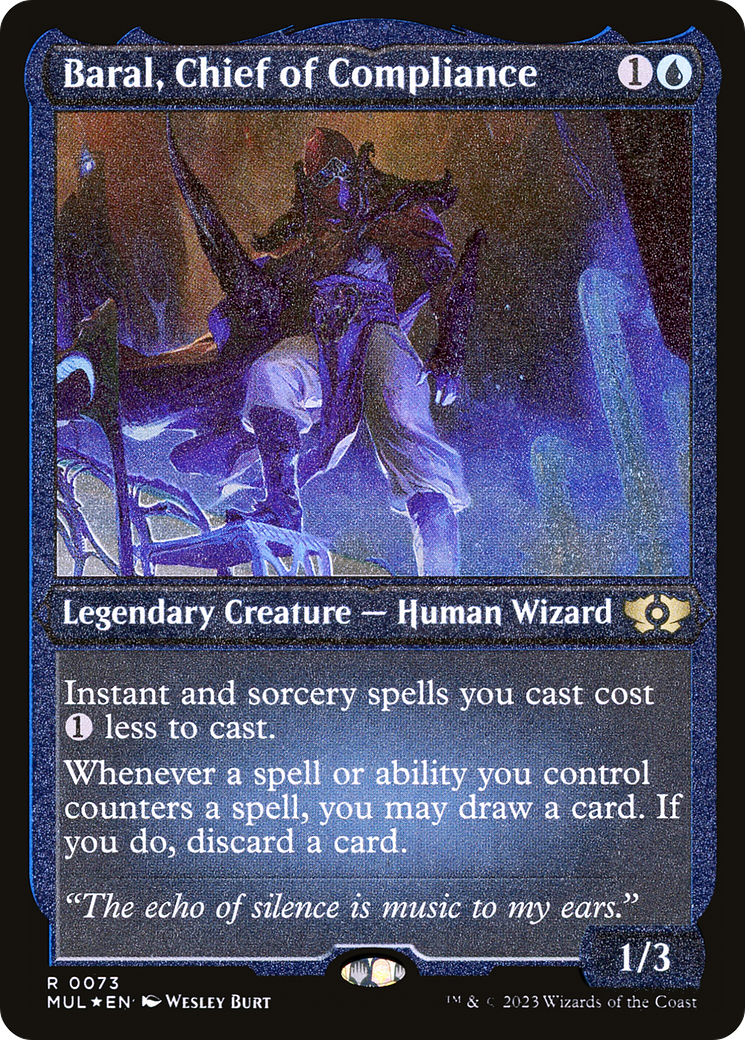 Baral, Chief of Compliance (Foil Etched) (73) [March of the Machine: Multiverse Legends]