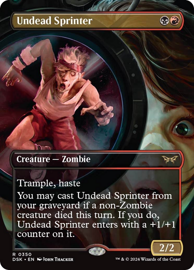 Undead Sprinter (Borderless) (350) [Duskmourn: House of Horror]