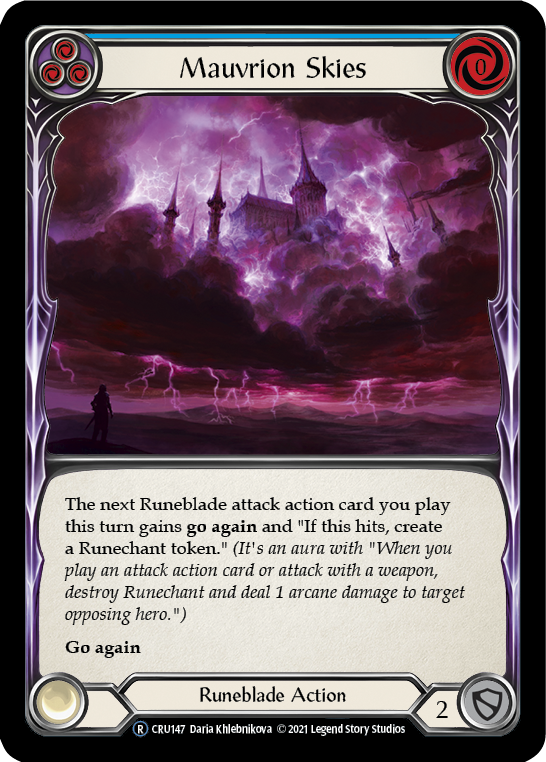 Mauvrion Skies (Blue) (CRU147) [Crucible of War]