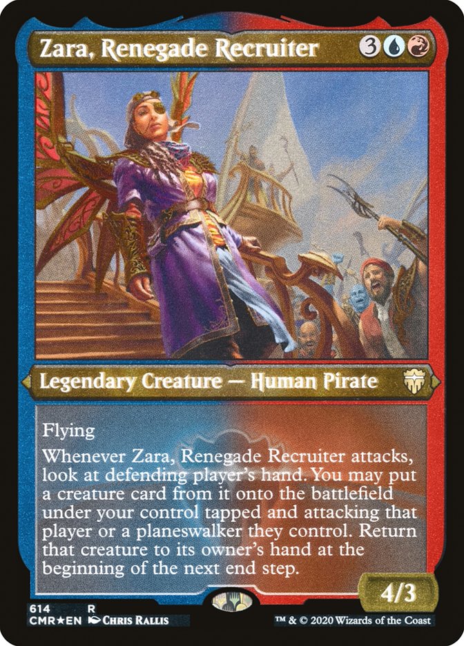 Zara, Renegade Recruiter (Foil Etched) (614) [Commander Legends]