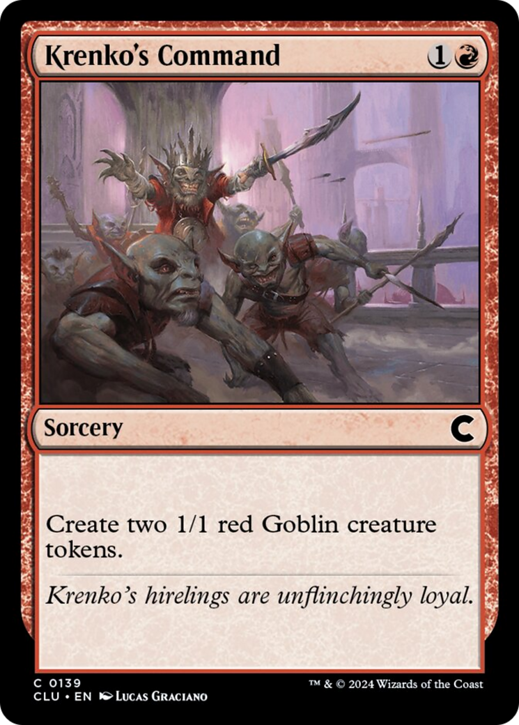 Krenko's Command (139) [Ravnica: Clue Edition]