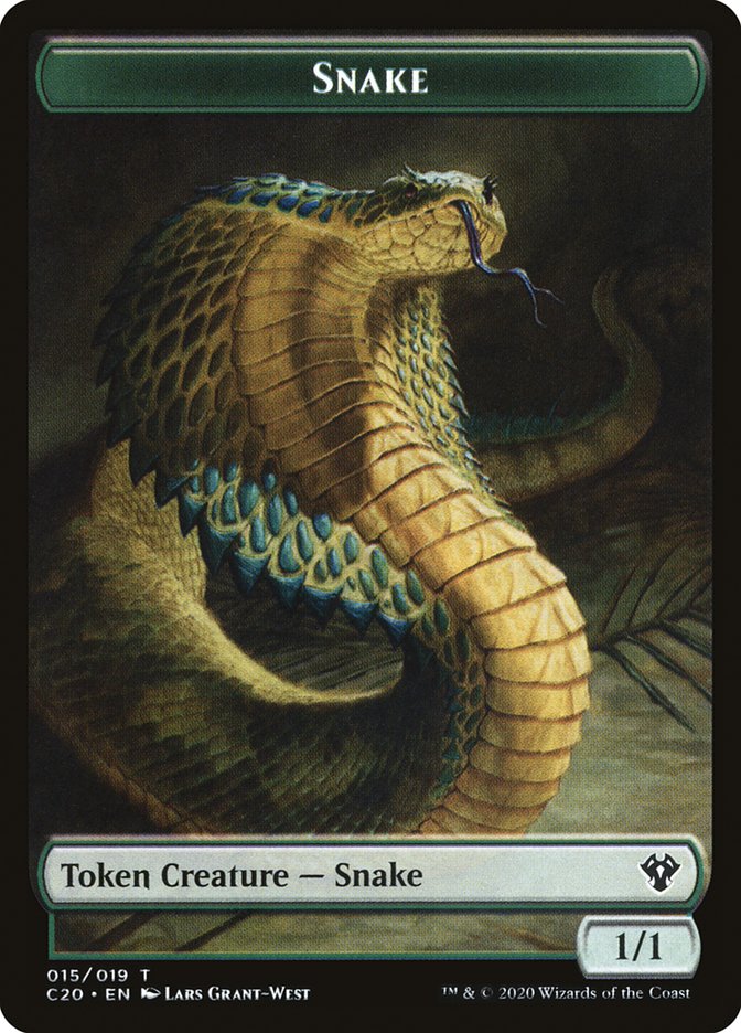 Beast (010) // Snake Double-Sided Token (10 // 15) [Commander 2020]