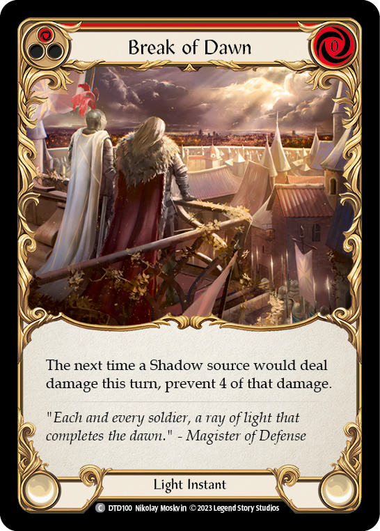 Break of Dawn (Red) (DTD100) [Dusk till Dawn]