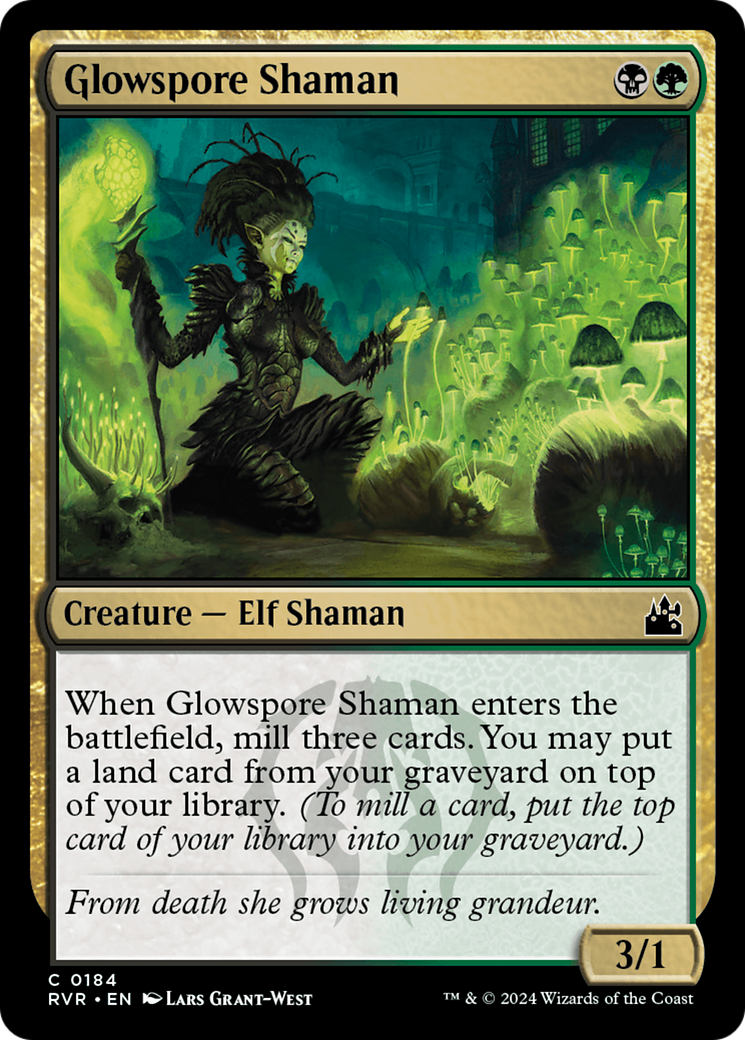 Glowspore Shaman (184) [Ravnica Remastered]