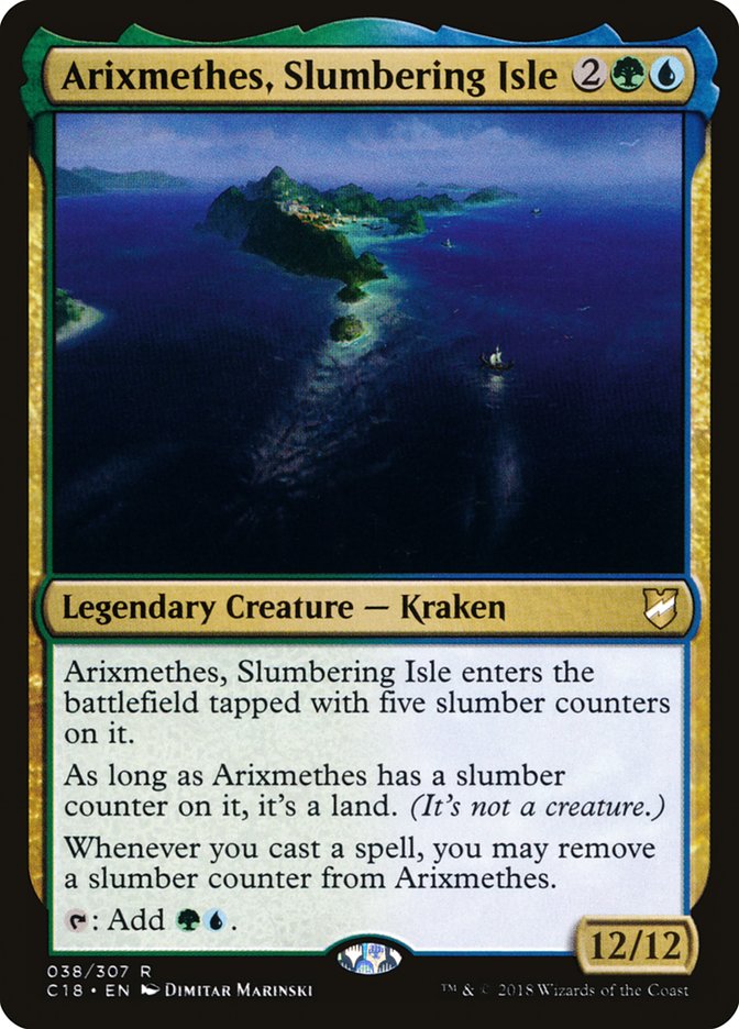 Arixmethes, Slumbering Isle (38) [Commander 2018]