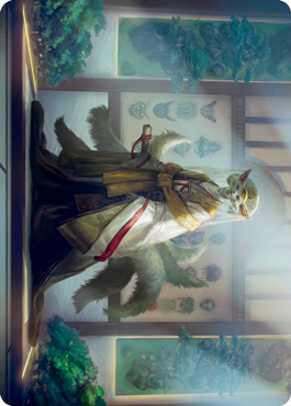 Light-Paws, Emperor's Voice Art Card (23) [Art Series: Kamigawa: Neon Dynasty]